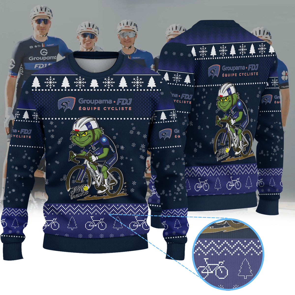 GROUPAMA FDJ × Grinch Christmas Ugly Sweater